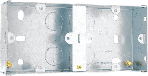 BG HGS08 35mm Dual Steel Knockout Box - westbasedirect.com