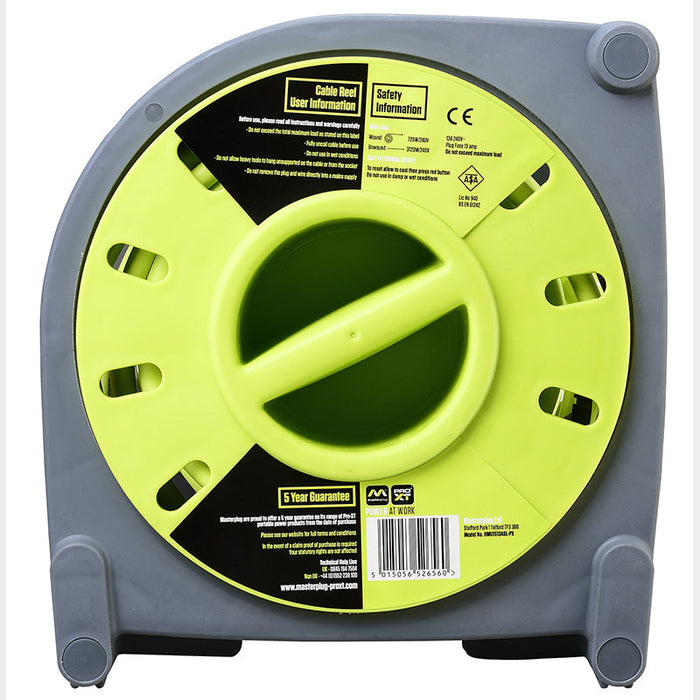 Masterplug PRO-XT 4 Socket 15m 13A Case Reel - westbasedirect.com
