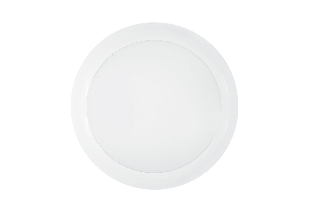 Integral ILBHA070 Tough Shell Pro Bulkhead 325mm Dia IP65 10/14/18W 3000/4000/6000K IK10 110 Beam Non-Dimm White 120Lm/W - westbasedirect.com