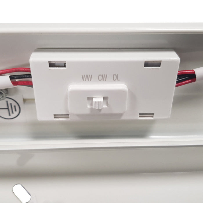 Integral ILBTC180 Lightspan+ Pro T8 Batten 6Ft Power & CCT Adjustable - 36/42/50/63W 3000/4000/6500K 4860-9130Lm 145Lm/W 120 Beam Linkable Non-Dimm - westbasedirect.com