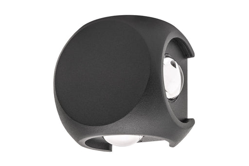 Integral ILDEB035 Outdoor Decorative Wall Light Crosscube 360Lm 8W 3000K 4 Way Light Dark Grey - westbasedirect.com