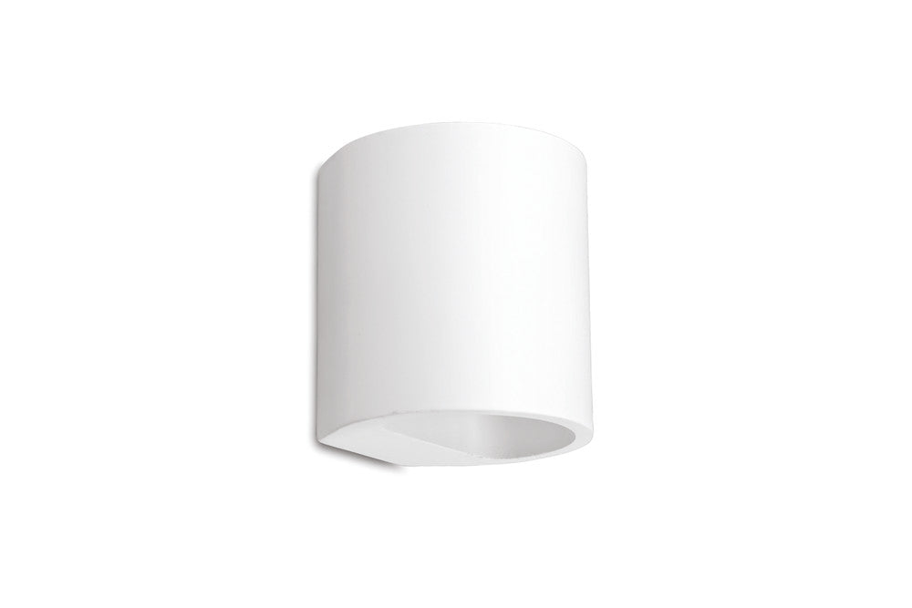 Integral ILDEC001 Indoor Decorative Paintable Gypsum Larissa Wall Light IP20 For 1x G9 Max 40W White - westbasedirect.com