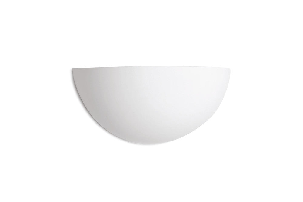Integral ILDEC008 Indoor Decorative Paintable Gypsum Florina Wall Light IP20 For 1x E14 Max 40W White