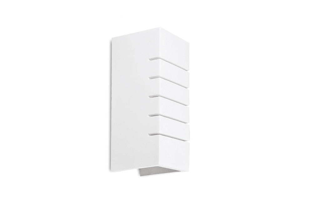 Integral ILDEC010 Indoor Decorative Paintable Gypsum Rafina Wall Light IP20 For 1x E14 Max 40W White