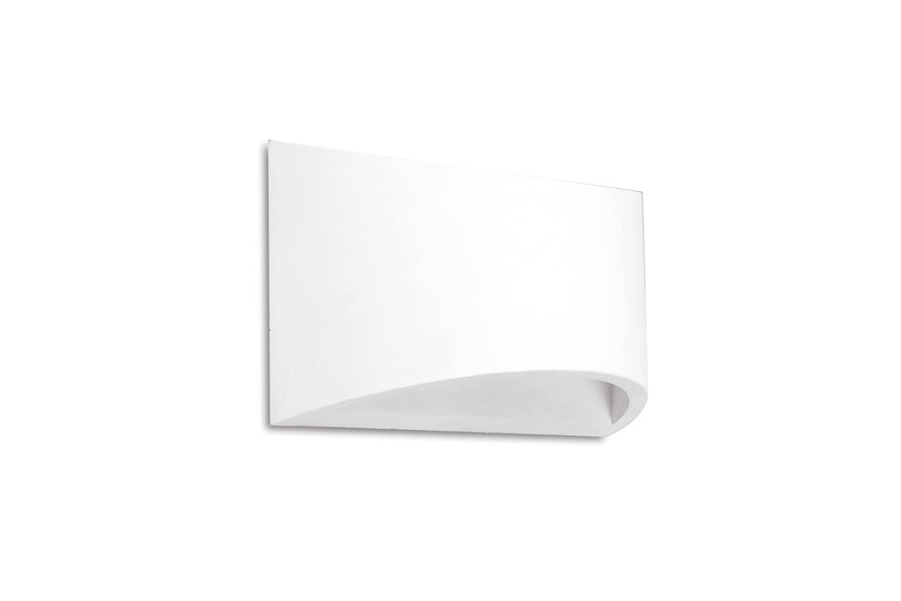 Integral ILDEC013 Indoor Decorative Paintable Gypsum Galatsi Wall Light IP20 For 1x G9 Max 40W White