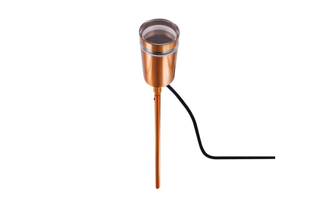 Integral ILDED052 Outdoor Stainless Steel GU10 IP65 Spike Light Copper - westbasedirect.com