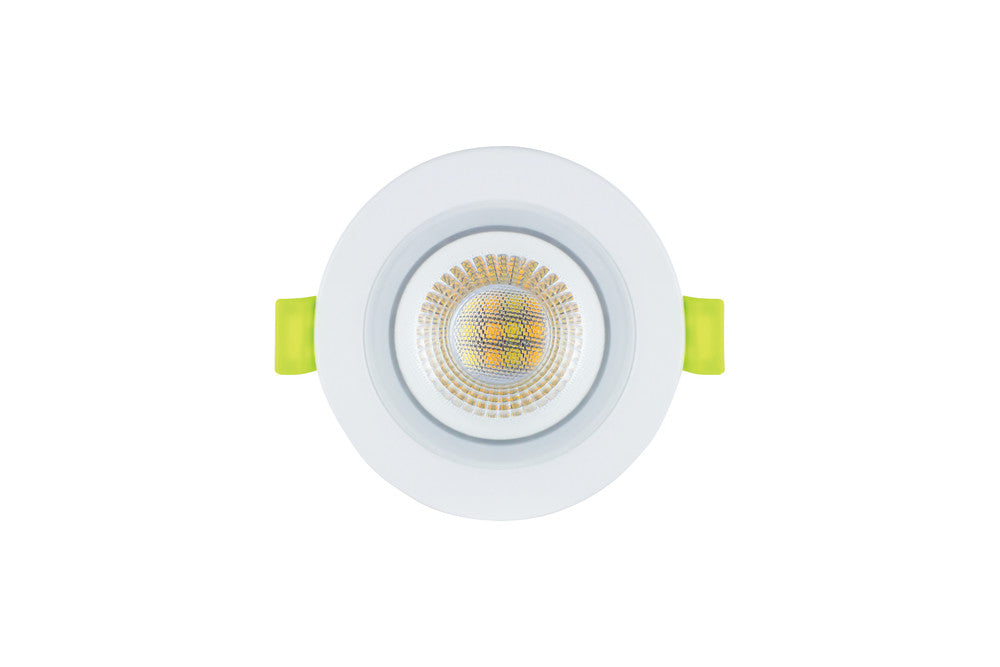 Integral ILDLFR65M004 EcoGuard Smart Fire Rated Downlight Fast Connect, 65mm Cutout, IP65, 600lm, 5W, RGB 2700-6500K, 38 Beam Dimmable White - westbasedirect.com