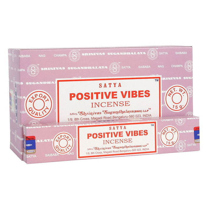 Satya Positive Vibes 15g | Full Box (12x12) - westbasedirect.com