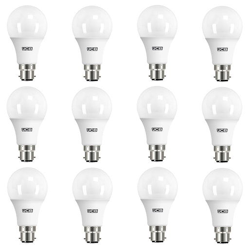 JCB S13569 B22 BC GLS LED Bulb Opal 4.9W 470lm Daylight 6500K (12 Pack) - westbasedirect.com