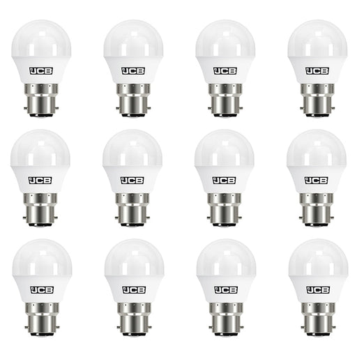 JCB S10967 B22 BC Golf LED Bulb Opal 3W 250lm Warm White 3000K (12 Pack) - westbasedirect.com