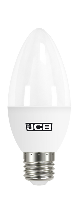 JCB S10983 E27 ES Candle LED Bulb Opal 4.9W 470lm Warm White 3000K - westbasedirect.com