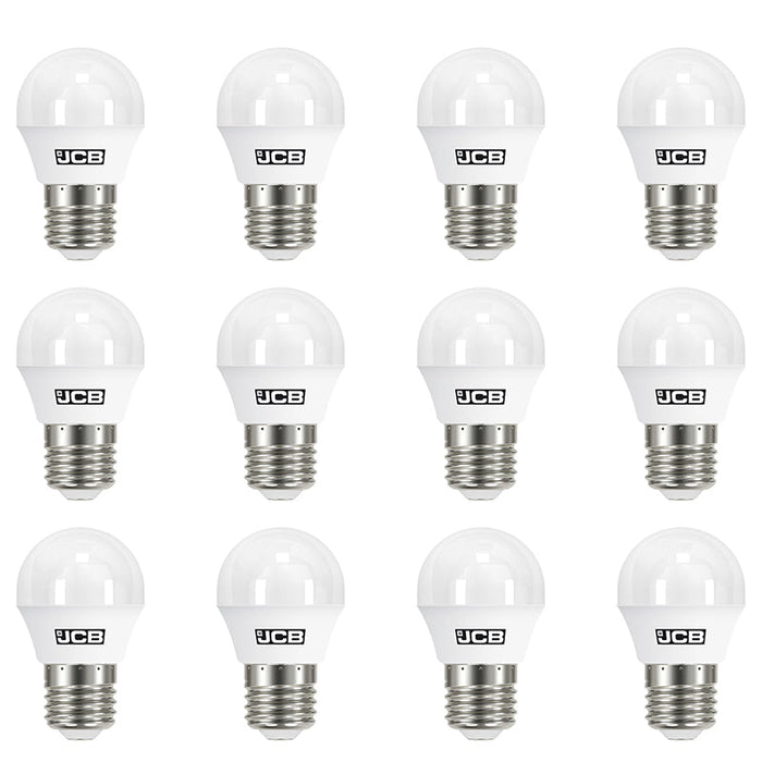JCB S10973 E27 ES Golf LED Bulb Opal 4.9W 470lm Warm White 3000K (12 Pack) - westbasedirect.com