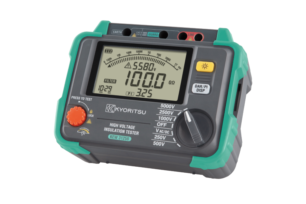 Kewtech KEW3125A/KEW3125B High Voltage 5000V Insulation Tester - westbasedirect.com