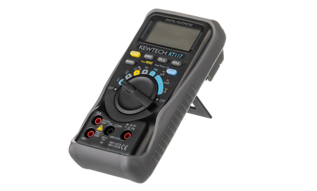 Kewtech KT117 Digital Multimeter AC/DC 600V, 10A TRMS - westbasedirect.com