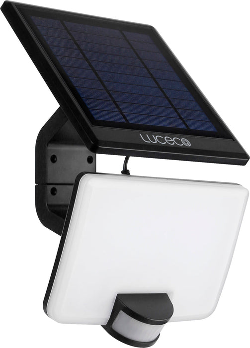 Luceco LEXSF15B40 Solar Guardian Floodlight with PIR Sensor & Detachable Solar Panel 15W 1500lm 4000K - westbasedirect.com