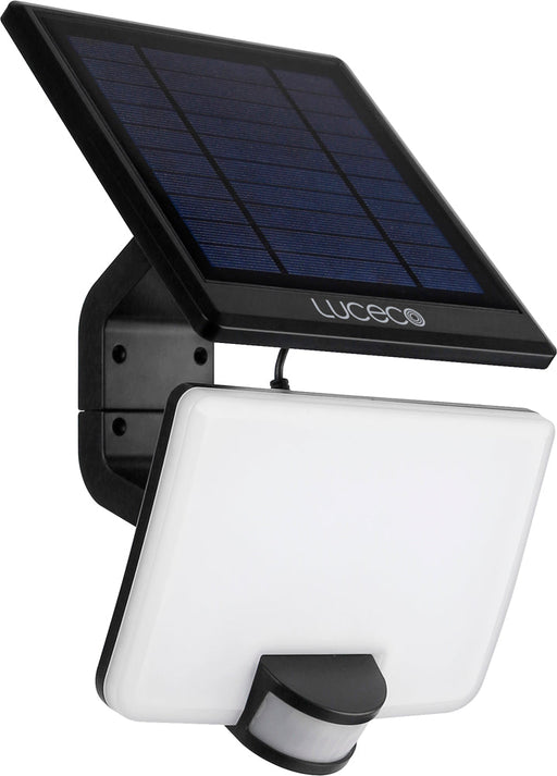 Luceco LEXSF15B40 Solar Guardian Floodlight with PIR Sensor & Detachable Solar Panel 15W 1500lm 4000K - westbasedirect.com
