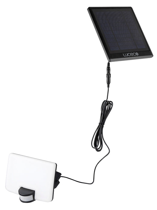 Luceco LEXSF15B40 Solar Guardian Floodlight with PIR Sensor & Detachable Solar Panel 15W 1500lm 4000K - westbasedirect.com
