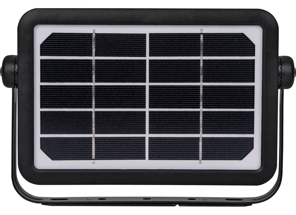 Luceco LEXSF6B40 Solar Guardian Floodlight with PIR Sensor Black IP65 5W 550lm 4000K - westbasedirect.com
