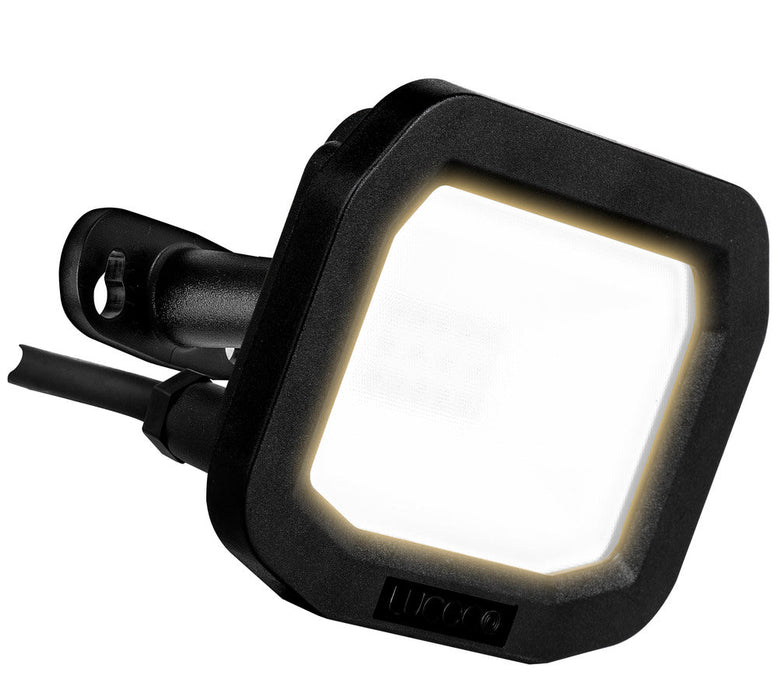 Luceco LFS10B130 10W 1050lm 3000K IP65 Castra Security Floodlight Standard Black - westbasedirect.com