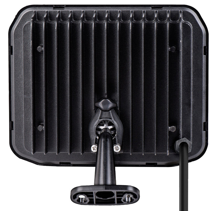 Luceco LFS50B130 50W 5400lm 3000K IP65 Castra Security Floodlight Standard Black - westbasedirect.com