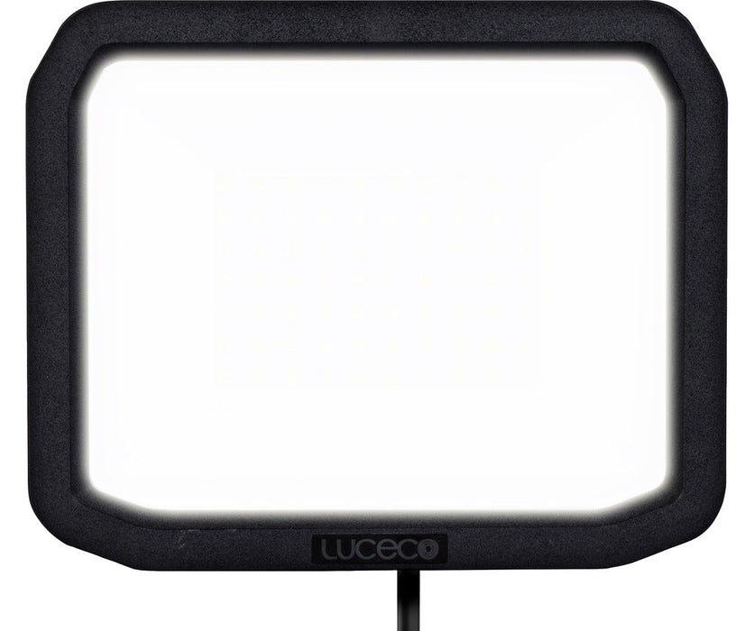 Luceco LFS50B150 50W 5400lm 5000K IP65 Castra Security Floodlight Standard Black - westbasedirect.com