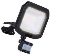 Luceco LFSP20B130 20W 2200lm 3000K IP65 Castra Security Floodlight with PIR Black