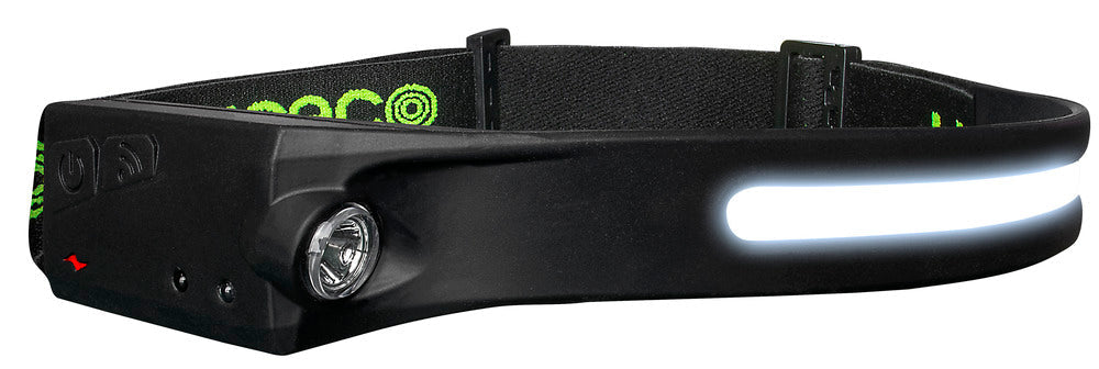 Luceco LILHF35P65 Flexable Headtorch with Motion Sensor 350lm+150lm USB Rechargeable - westbasedirect.com