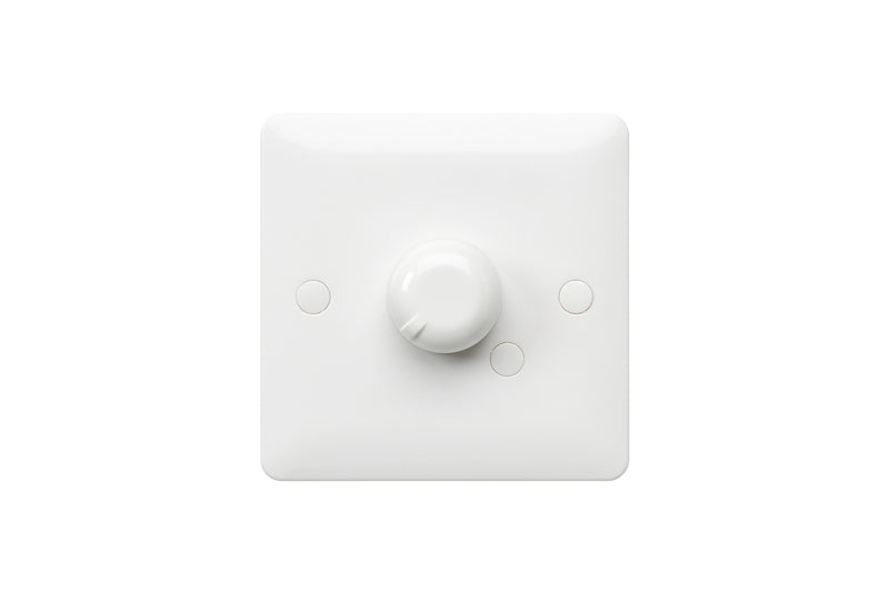 MK Base MB1523WHI White Moulded 1G LED 6-100W Trailing Edge Dimmer - westbasedirect.com