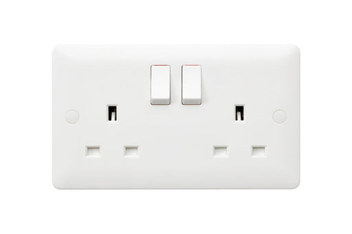 MK Base MB2747DPWHI White Moulded 13A 2G DP Switched Socket - westbasedirect.com