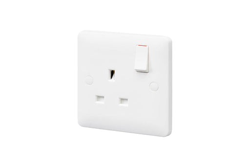 MK Base MB2757DPWHI White Moulded 13A 1G DP Switched Socket - westbasedirect.com