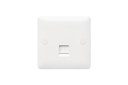 MK Base MB428WHI White Moulded 1G Single RJ45 CAT6 Data Socket - westbasedirect.com