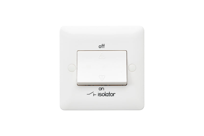 MK Base MB4859WHI White Moulded 10AX 3-Pole Fan Isolator Switch - westbasedirect.com