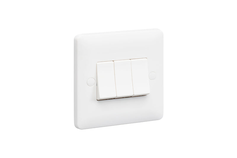 MK Base MB4863WHI White Moulded 10AX 3G 2-Way Switch - westbasedirect.com