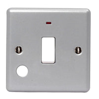 BG MC531 Metal Clad 20A 1G DP Switch +Neon+Flex Outlet
