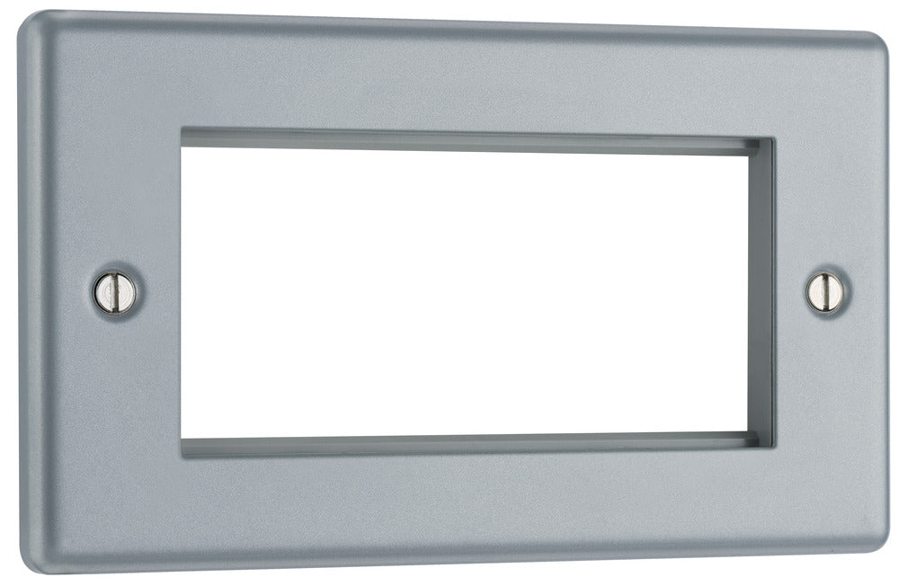 BG MC5EMR4 Metal Clad 4G Euro Module Plate - westbasedirect.com