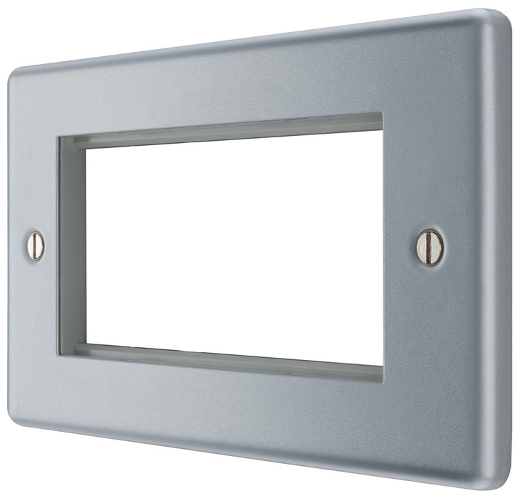 BG MC5EMR4 Metal Clad 4G Euro Module Plate - westbasedirect.com