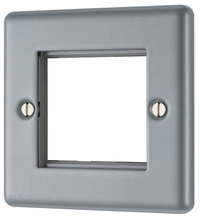BG MC5EMS2 Metal Clad 2G Euro Module Plate - westbasedirect.com