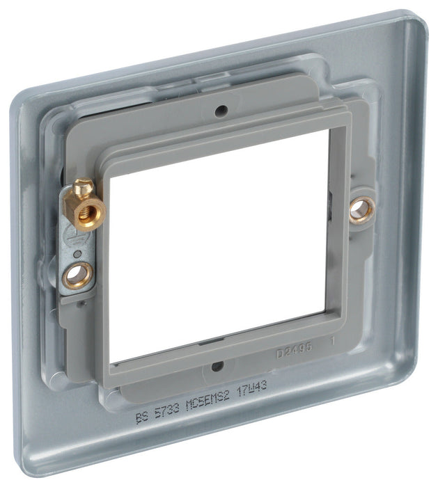 BG MC5EMS2 Metal Clad 2G Euro Module Plate - westbasedirect.com