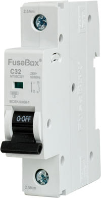 FuseBox MT06C321 32A Single Pole 1 Module C Curve 6kA MCB