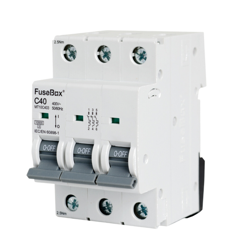 FuseBox MT10C403 40A 3P C Curve 10kA MCB - westbasedirect.com