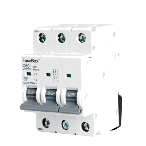FuseBox MT10C503 50A 3P C Curve 10kA MCB - westbasedirect.com
