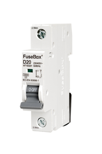 FuseBox MT10D201 20A 1P D Curve 10kA MCB