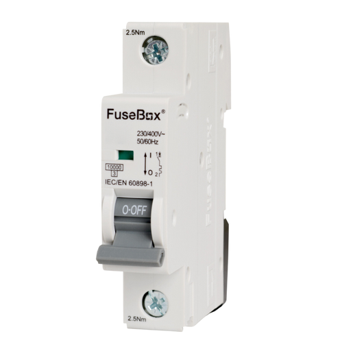 FuseBox MT10D251 25A 1P D Curve 10kA MCB - westbasedirect.com