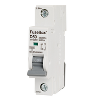 FuseBox MT10D501 50A 1P D Curve 10kA MCB