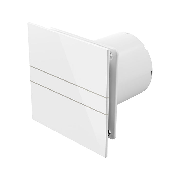 Velair EVEMAG100T001 Mela Air Glass Extractor Fan Timer 100mm White - westbasedirect.com