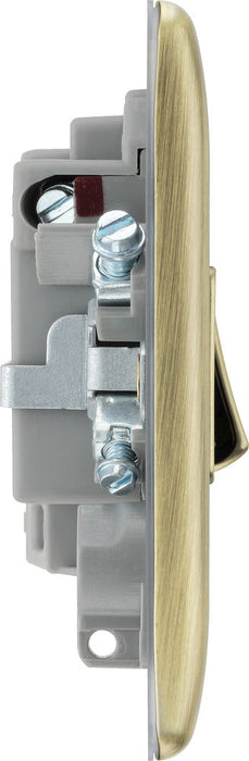 BG NAB50 Nexus Metal Switched Spur 13A - Antique Brass - westbasedirect.com