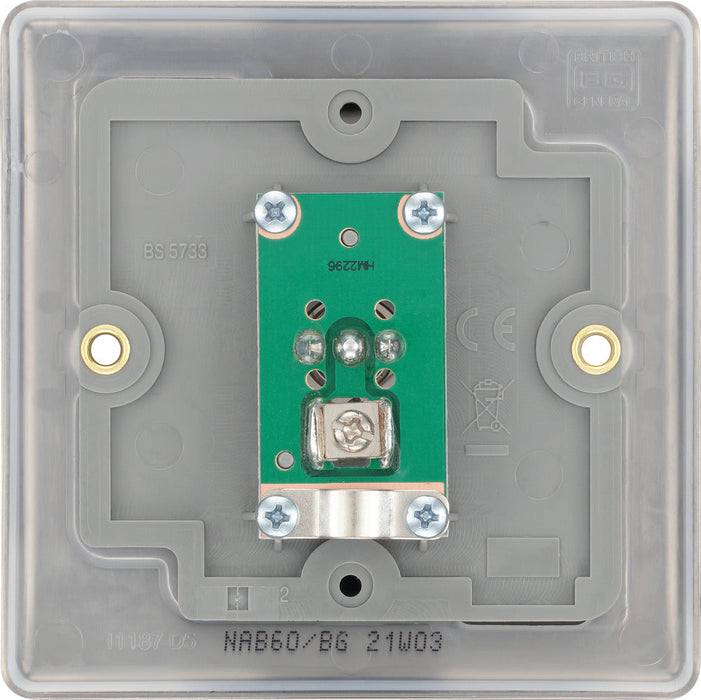 BG NAB60 Nexus Metal TV Aerial Socket - Antique Brass - westbasedirect.com