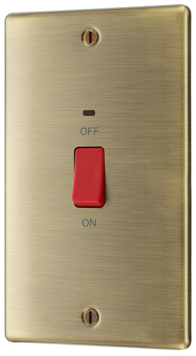 BG NAB72 Nexus Metal 45A DP Double Plate + Neon - Antique Brass - westbasedirect.com