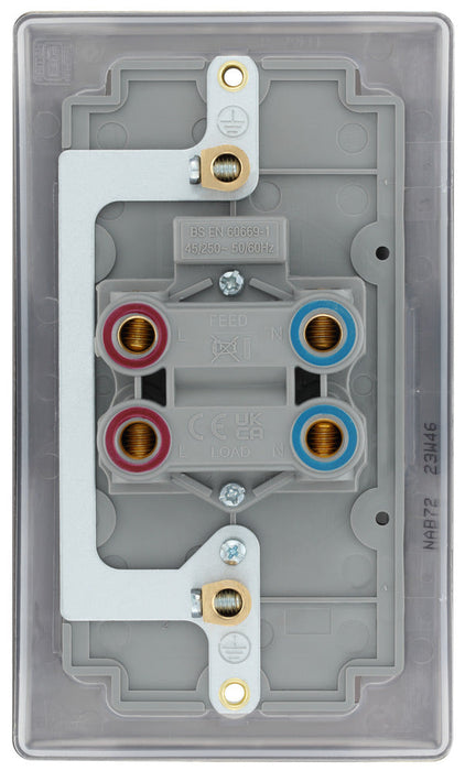 BG NAB72 Nexus Metal 45A DP Double Plate + Neon - Antique Brass - westbasedirect.com
