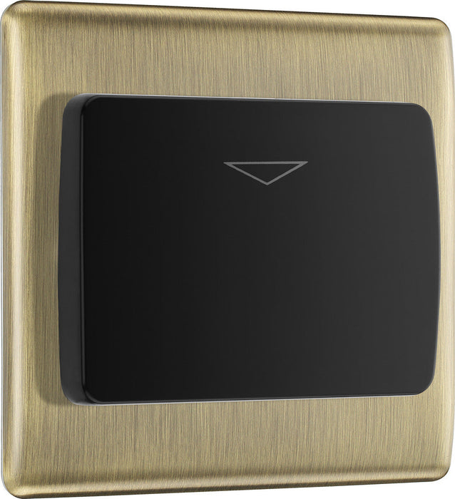 BG NABKYCSB Nexus Metal Hotel Key Card Switch 16A - Black Insert - Antique Brass - westbasedirect.com